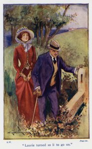 Illustration pour Good Wives de Louisa M Alcott (lithographie couleur)