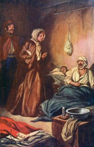 "Elle parlait aux uns et aux autres" (lithographie couleur)