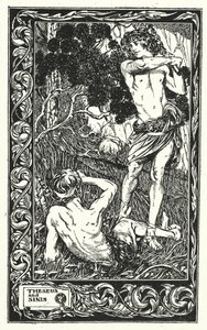 Thésée et Sinis (litho) - Thomas Heath Robinson