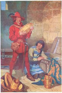 Sans perdre de temps, les deux compères ont fouillé le magasin des sherrifs (lithographie couleur)