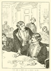 Vous êtes un voleur et un tricheur ! (gravure)