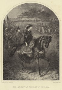 Sa Majesté la reine Victoria au camp de Chobham - Thomas Henry Nicholson