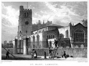 Église Sainte-Marie, Lambeth, Londres, 1831
