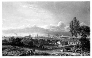 Vue de Manchester, 1844