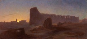 Vue du Colisée romain au coucher du soleil, Italie - Thomas Hiram Hotchkiss