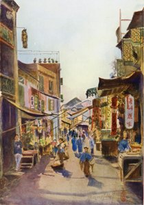 Une rue à Macao - Thomas Hodgson Liddell