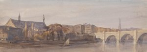 Vue de Westminster Hall et du pont depuis Lambeth - Thomas Hollis