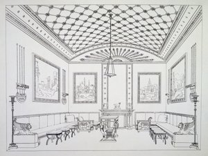 Salon, illustration de Household Furniture and Interior Decoration