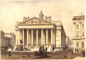 La Bourse Royale, gravée par Charles-Claude Bachelier, publiée en 1854 par E. Gambart & Co. (lithographie) - Thomas Hosmer (after) Shepherd