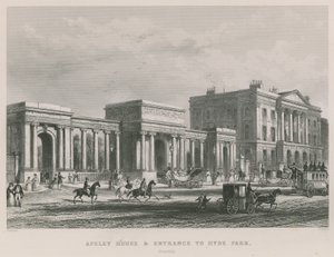 Apsley House et entrée de Hyde Park - Thomas Hosmer Shepherd