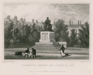 Bloomsbury Square et statue de Fox