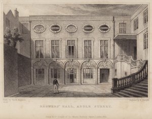 Brewers Hall dans Addle Street - Thomas Hosmer Shepherd
