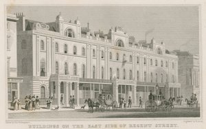 Bâtiments du côté est de Regent Street, Londres - Thomas Hosmer Shepherd