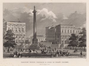 Terrasse de Carlton House et Colonne du Duc d