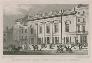 Club House de Crockford, rue St James, Londres
