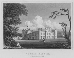 Château de Dundas, Linlithgowshire - Thomas Hosmer Shepherd