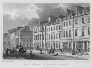 Côté est de la place St Andrew, Édimbourg (gravure)