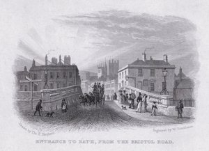 Entrée de Bath, de la route de Bristol - Thomas Hosmer Shepherd
