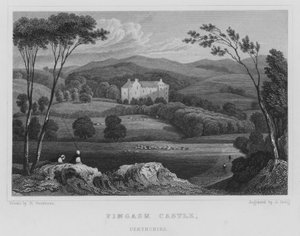 Château de Fingask, Perthshire (gravure)