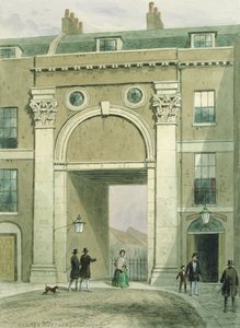 Porte vers la rivière, Essex Street, 1857
