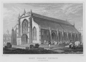 Église des Grey Friars, Édimbourg (gravure)