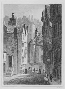 High School, Wynd, Édimbourg gravé par William Watkins, 1831