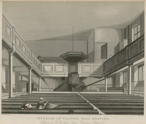 Intérieur de la salle de réunion de Salters Hall, située dans St Swithins Lane, Cannon Street, Londres