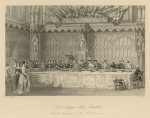 Table du Lord Maire, Guildhall - Thomas Hosmer Shepherd