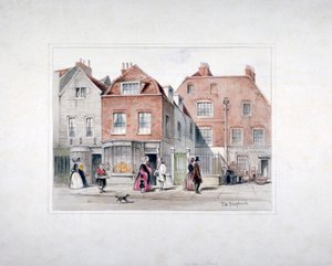 Maison de M. Upcott et figures sur Upper Street, Islington, Londres