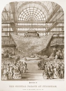 Ouverture du Crystal Palace à Sydenham par la reine Victoria le 10 juin 1854 - Thomas Hosmer Shepherd
