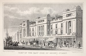 Partie du côté est de Regent Street, de 