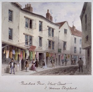 Probablement une vue de Holywell Street, Westminster, Londres, vers 1850