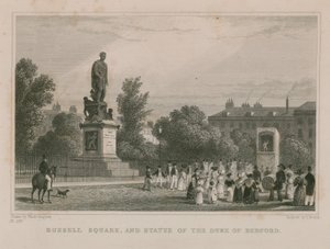 Russell Square et statue du Duc de Bedford