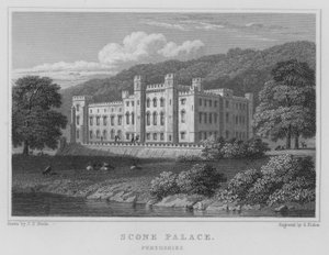 Palais de Scone, Perthshire (gravure)