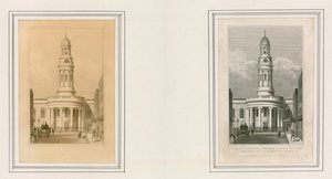Église Sainte-Marie, Wyndham Place, et presbytère du district de St Mary-le-bone - Thomas Hosmer Shepherd