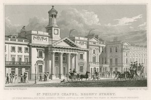 Chapelle Saint-Philippe, Regent Street, Londres - Thomas Hosmer Shepherd
