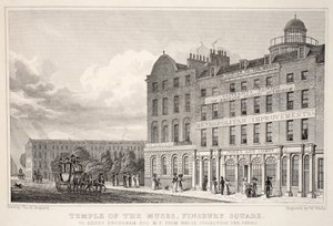 Temple des Muses, Finsbury Square, de 