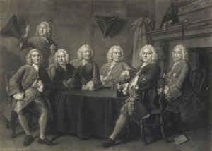 Le club des échevins de Benn, gravé par J. Faber