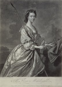 Flora MacDonald (1722-90), gravée par J. Faber, 1747 - Thomas Hudson