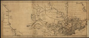 Une carte du Canada et de la partie nord de la Louisiane avec les pays adjacents. LOC 73695758 - Thomas Jefferys