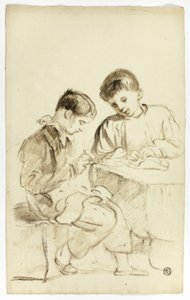 Deux écoliers - Thomas Jones Barker
