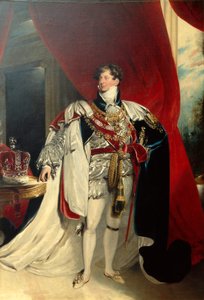 Le roi George IV en robe de jarretière