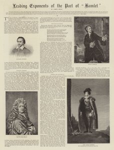Principaux Exposants du Rôle de Hamlet - Thomas Lawrence