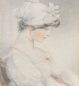 Portrait de Julia Angerstein, mi-longueur, de profil à droite - Thomas Lawrence