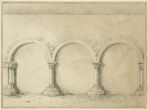 Arches et colonnes dans les locaux de Mereweather entre Nicholas Street et Corn Street