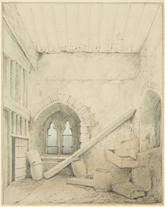 Arches, colonnes et fenêtres dans les locaux de Mereweather entre Nicholas Street et Corn Street - Thomas Leeson the Elder Rowbotham