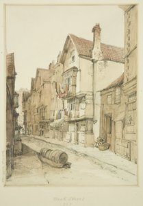 Back Street, regardant vers le nord - Thomas Leeson the Elder Rowbotham