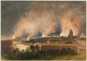 Bristol vu de Pile Hill, la nuit du 30 octobre