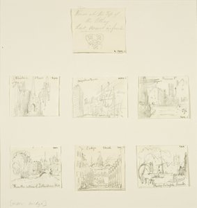 (détail) maison en haut de Pithay, croquis de Christmas Street, St Augustines