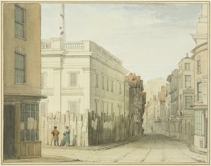 Vue vers le bas de Broad Street avec le Nouveau Conseil Municipal - Thomas Leeson the Elder Rowbotham